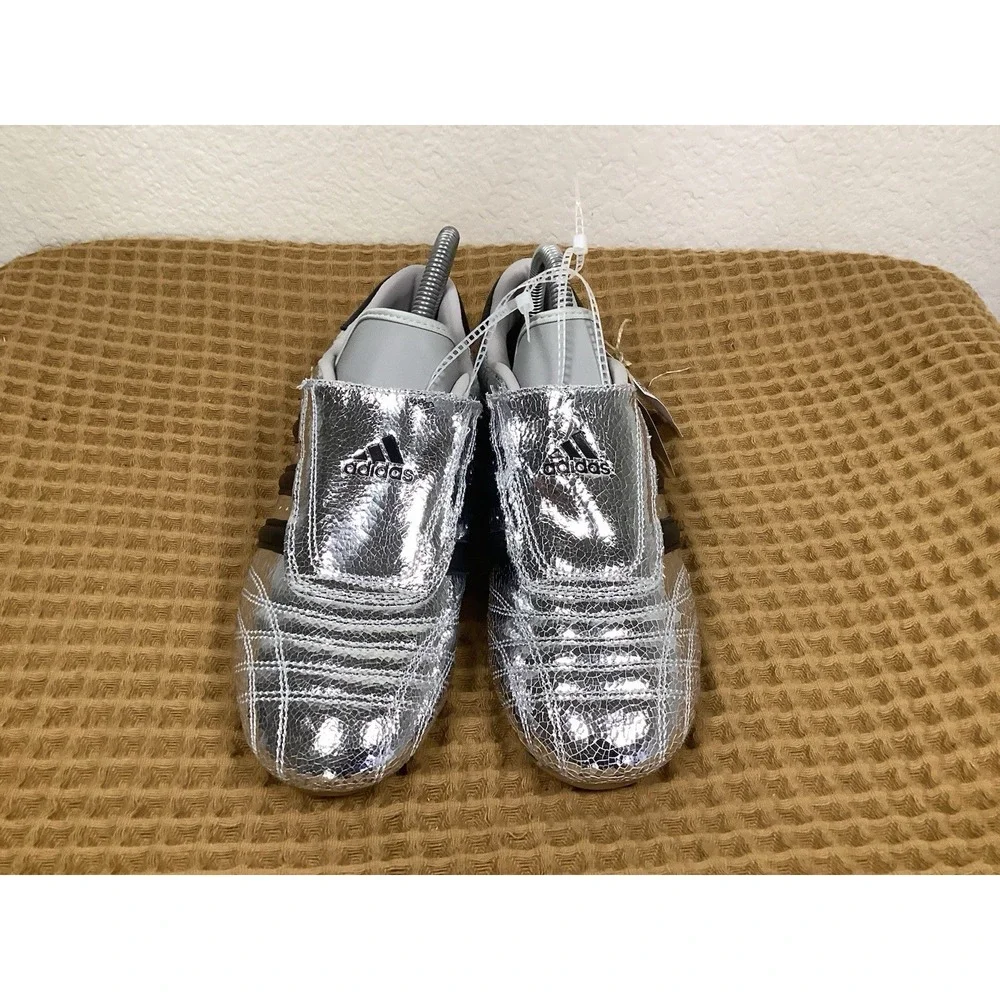 JH9664 adidas Originals Taekwondo Mens Sz 6.5 Silver Metallic Core Black